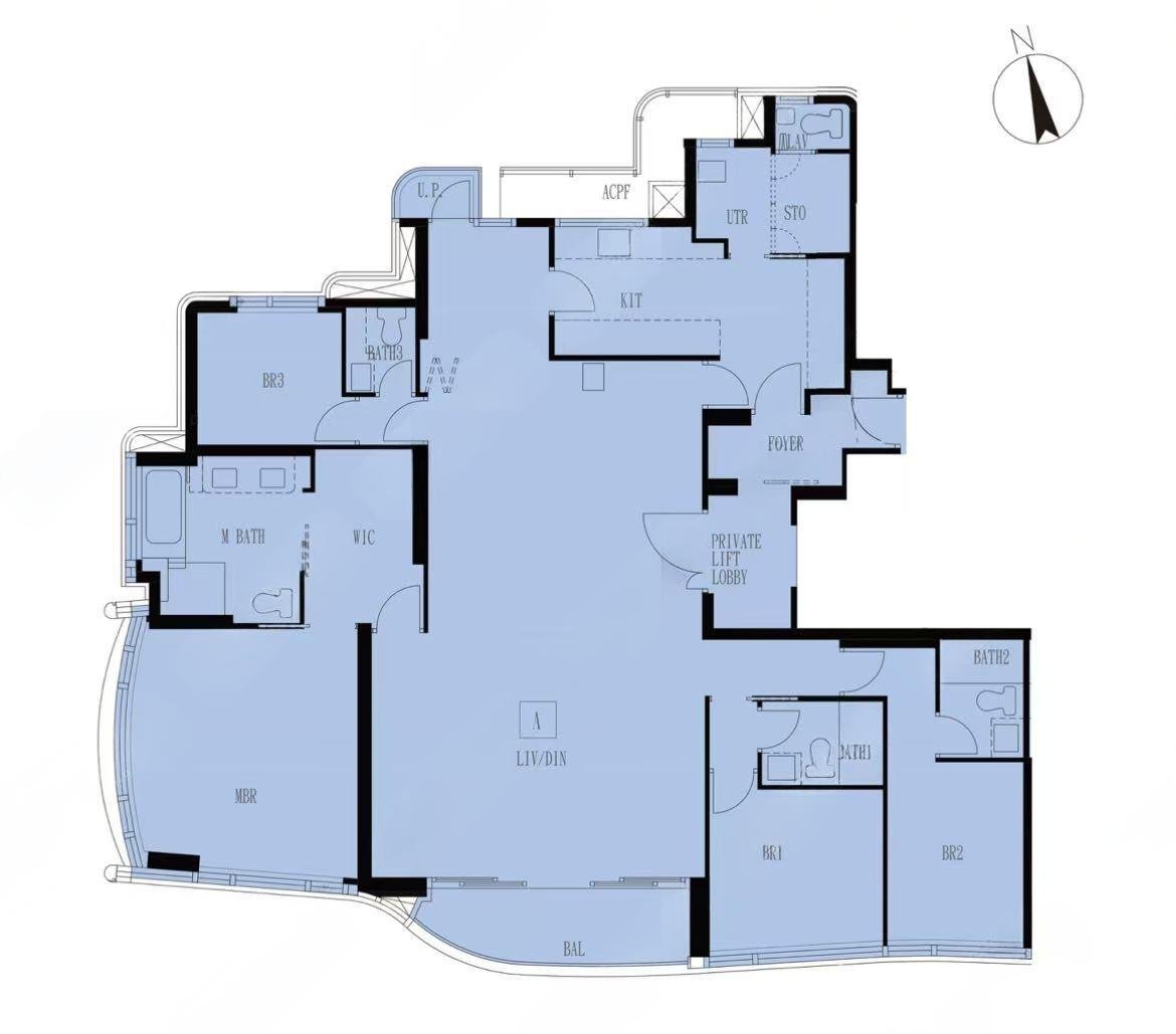 天璽・海 Cullinan Harbour 4房戶型 - 1100-2200呎，4120萬起